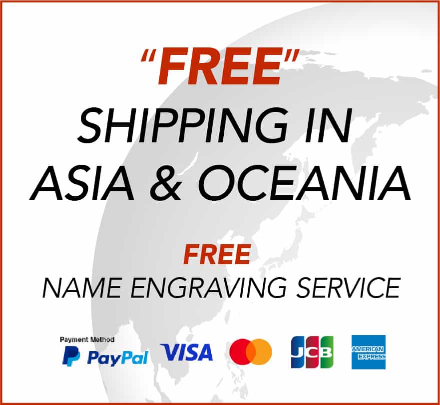 Free Shipping in Asia & Oceania