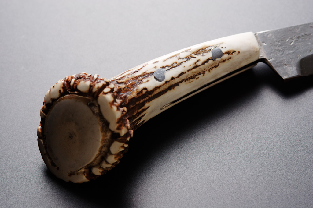 SS nashiji knife (Antler grip)