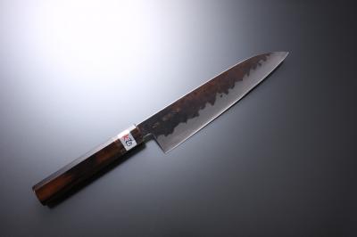  Gyuto knife [Denka] + Octagonal ebony handle with buffalo horn ferrule